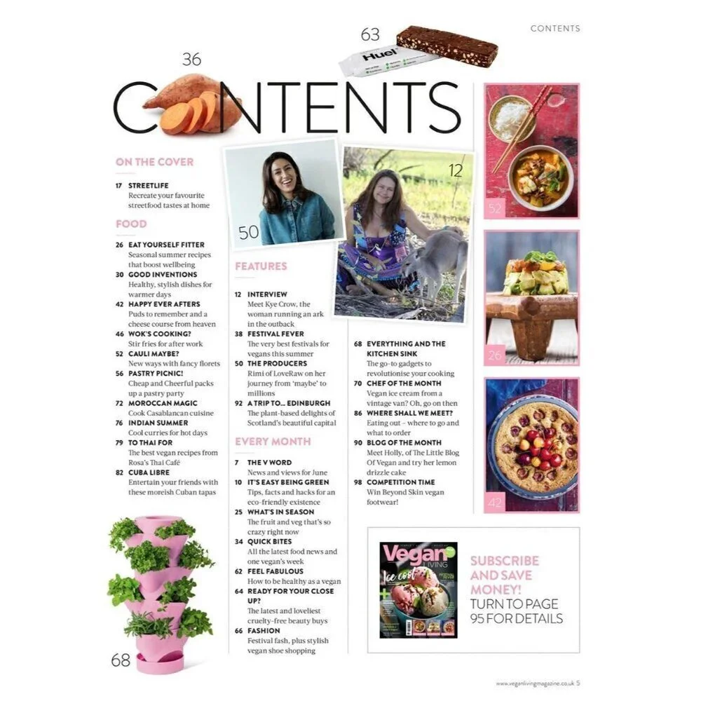 Vegan Living UK magazine June 2018 Back Issue 19